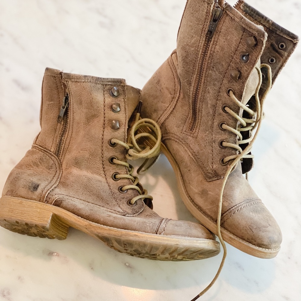 Bed Stu - Distressed Combat Boot